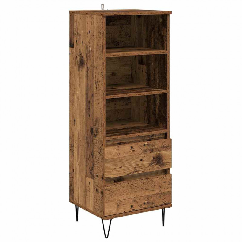 Highboard Stare drewno 40 x 36 x 110 cm Materiał drewnopochodny