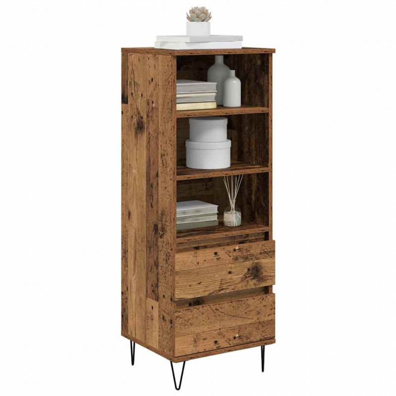 Highboard Stare drewno 40 x 36 x 110 cm Materiał drewnopochodny