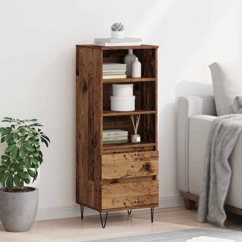 Highboard Stare drewno 40 x 36 x 110 cm Materiał drewnopochodny