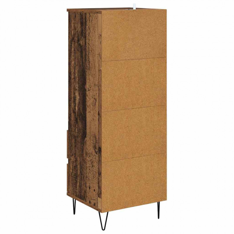 Highboard Stare drewno 40 x 36 x 110 cm Materiał drewnopochodny