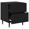 Szafka Nocna z szufladą 2 pcs Czarny Dąb 40 x 35 x 47,5 cm