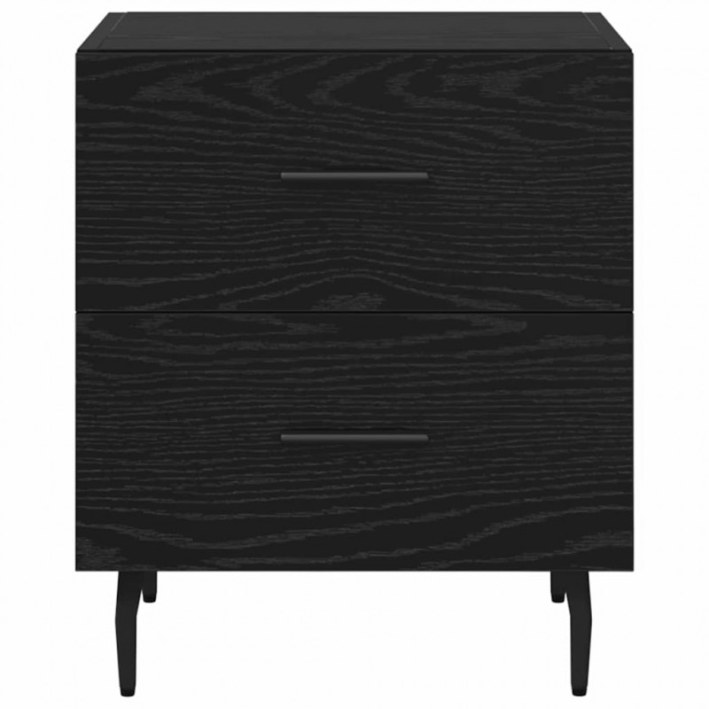 Szafka Nocna z szufladą 2 pcs Czarny Dąb 40 x 35 x 47,5 cm