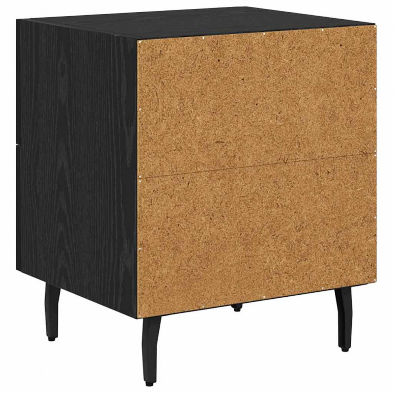 Szafka Nocna z szufladą 2 pcs Czarny Dąb 40 x 35 x 47,5 cm