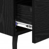 Szafka Nocna z szufladą 2 pcs Czarny Dąb 40 x 35 x 47,5 cm