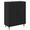 Bufet Czarny Dąb 69,5 x 34 x 90 cm Materiał drewnopochodny