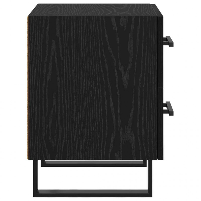 Szafka Nocna z szufladą 2 pcs Czarny Dąb 40 x 35 x 47,5 cm