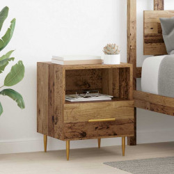 Stolik nocny Brązowy 40 x 35 x 47,5 cm Materiał drewnopochodny