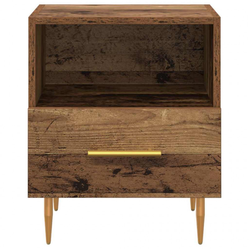Stolik nocny Brązowy 40 x 35 x 47,5 cm Materiał drewnopochodny