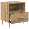 Stolik nocny Brązowy 40 x 35 x 47,5 cm Materiał drewnopochodny