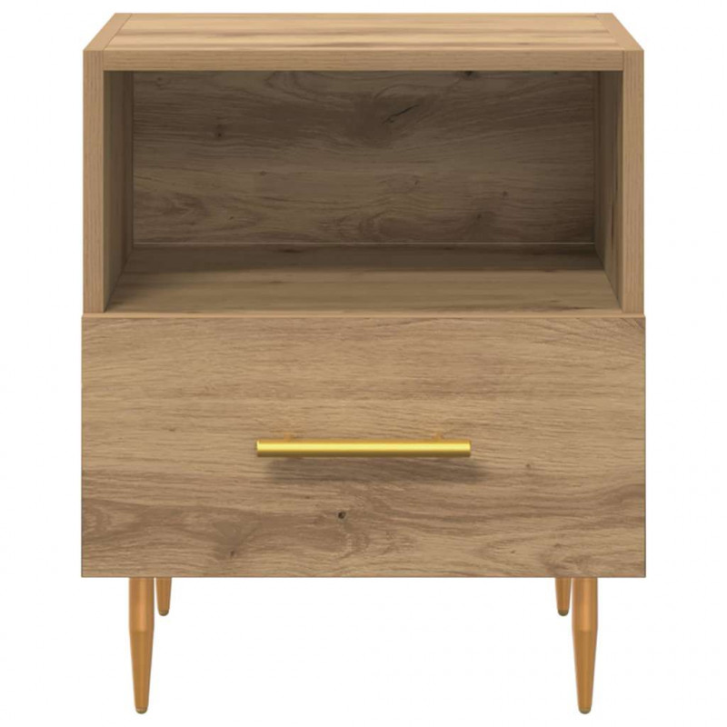 Stolik nocny z szufladą 2 pcs Brązowy 40 x 35 x 47,5 cm