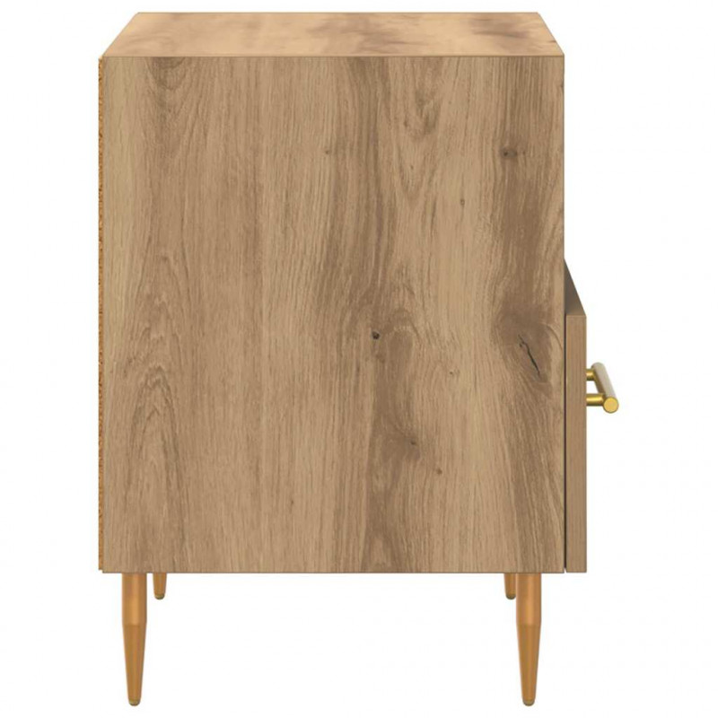Stolik nocny z szufladą 2 pcs Brązowy 40 x 35 x 47,5 cm