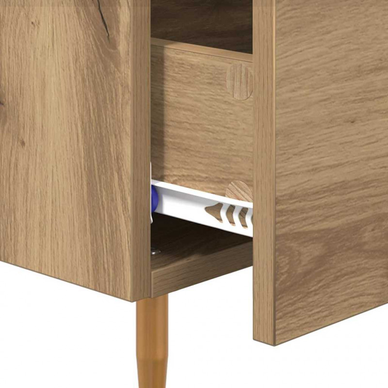 Stolik nocny z szufladą 2 pcs Brązowy 40 x 35 x 47,5 cm