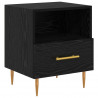 Stolik nocny Czarny 40 x 35 x 47,5 cm Materiał drewnopochodny