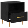 Stolik nocny Czarny 40 x 35 x 47,5 cm Materiał drewnopochodny