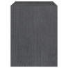 Szafki nocne, 2 szt., szare, 40x30,5x40 cm, lite drewno sosnowe