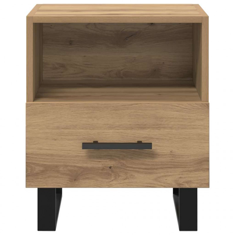 Szafka Nocna 2 pcs Dąb rzemieślniczy 40 x 35 x 47,5 cm