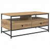 Stolik kawowy z szufladą Dąb rzemieślniczy 100 x 51 x 45 cm