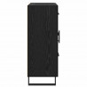 Bufet Czarny Dąb 69,5 x 34 x 90 cm Drewno inżynieryjne i żelazo