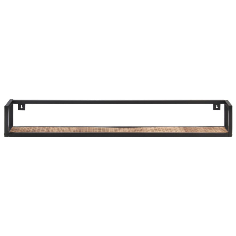 Półki ścienne, 2 szt., 120 cm, surowe drewno mango