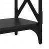 Konsola Czarny Dąb 100 x 28 x 80,5 cm Materiał drewnopochodny