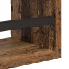 Zestaw półek ściennych z półką 3 pcs Stare drewno 40x16x14cm