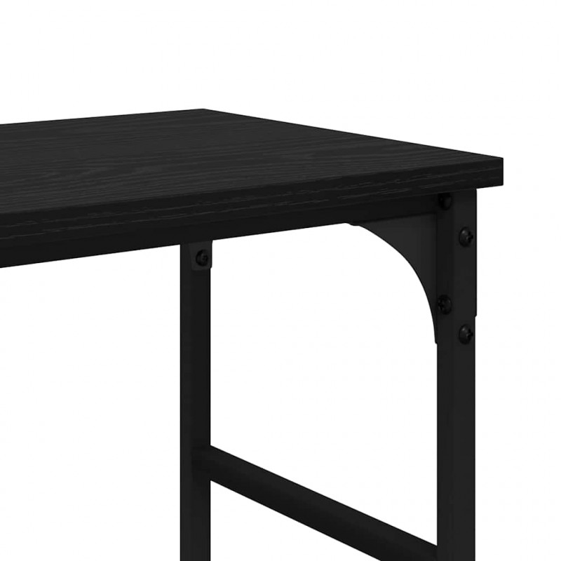 Konsola Czarny Dąb 150 x 29 x 76,5 cm Materiał drewnopochodny