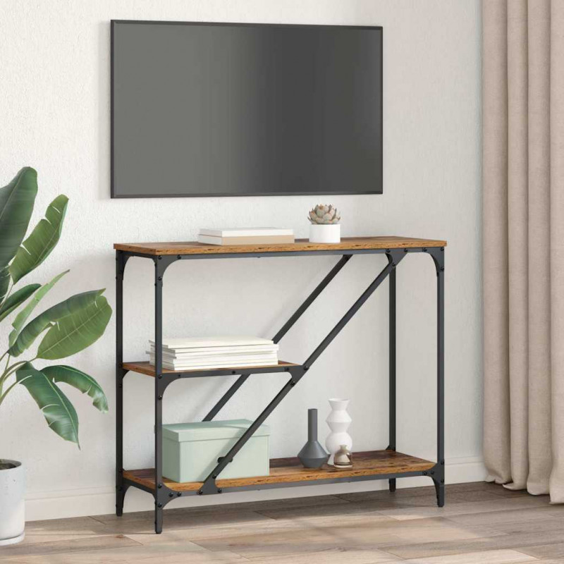 Konsola Stare drewno 88,5 x 30 x 75 cm Materiał drewnopochodny