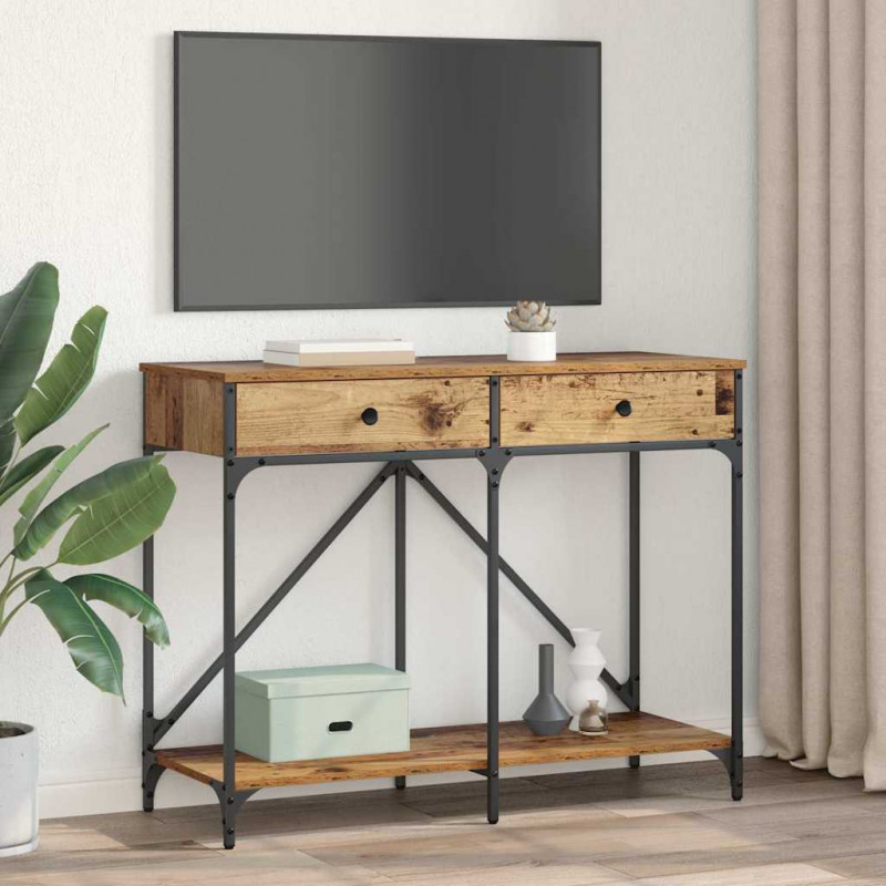 Konsola Stare drewno 100 x 39 x 78,5 cm Materiał drewnopochodny