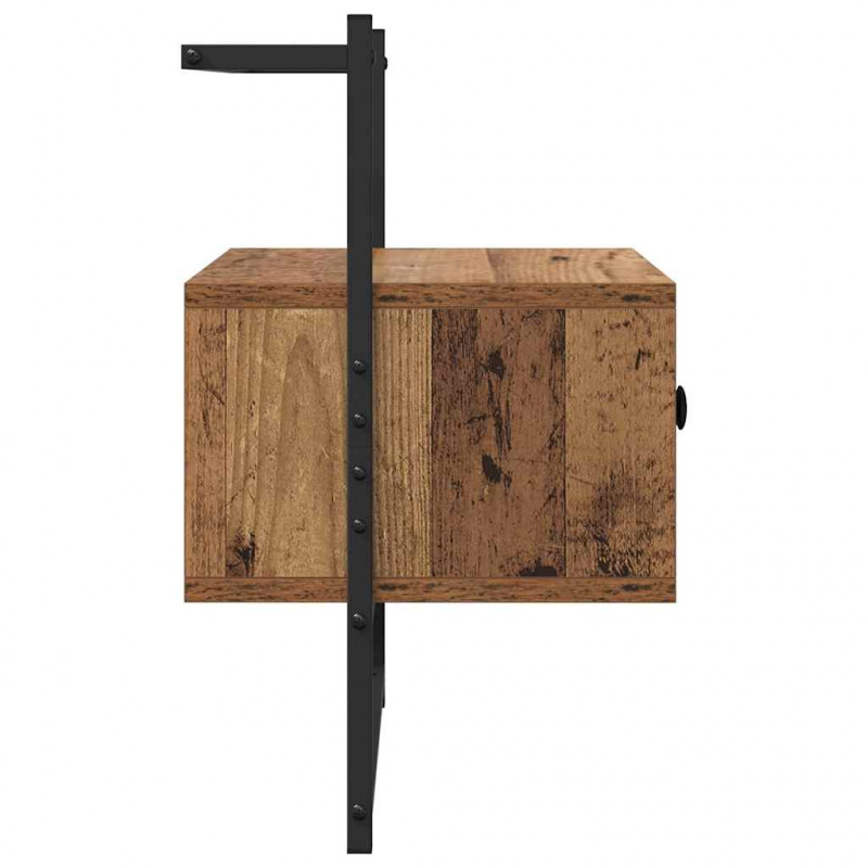 Szafka Nocna z szufladą 2 pcs Stare drewno 35 x 30 x 51 cm