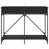 Konsola Czarny Dąb 100 x 39 x 78,5 cm Materiał drewnopochodny