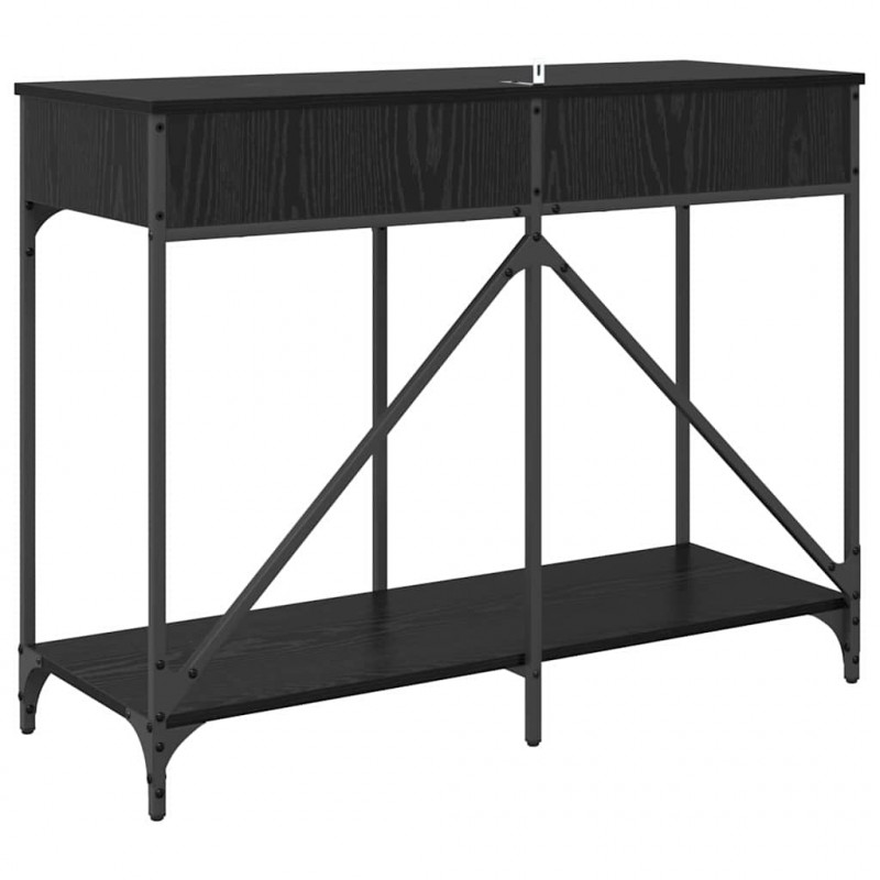 Konsola Czarny Dąb 100 x 39 x 78,5 cm Materiał drewnopochodny