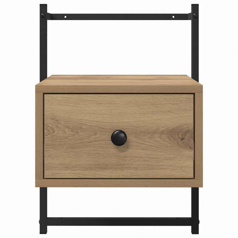 Szafka Nocna z szufladą 2 pcs Dąb rzemieślniczy 35 x 30 x 51 cm