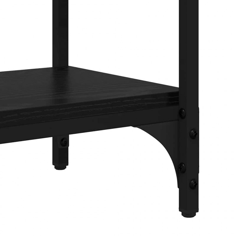 Konsola Czarny Dąb 100 x 39 x 78,5 cm Materiał drewnopochodny