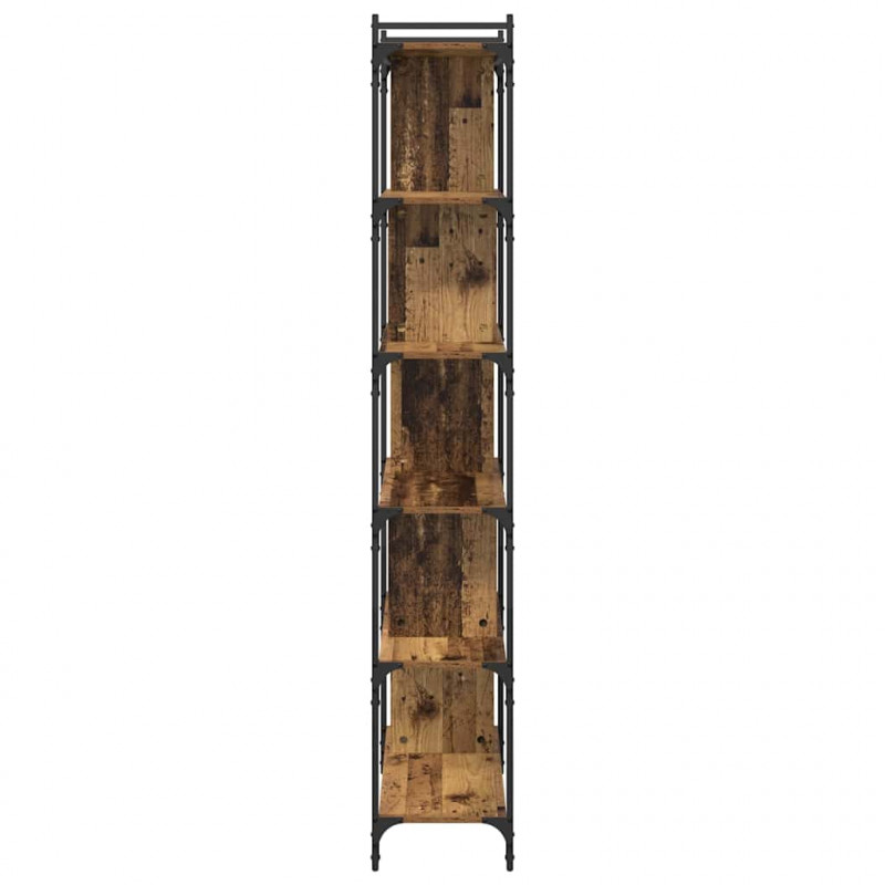 Półka na książki Stare drewno 76 x 32 x 192 cm