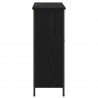 Bufet Czarny Dąb 70 x 30 x 80 cm Materiał drewnopochodny