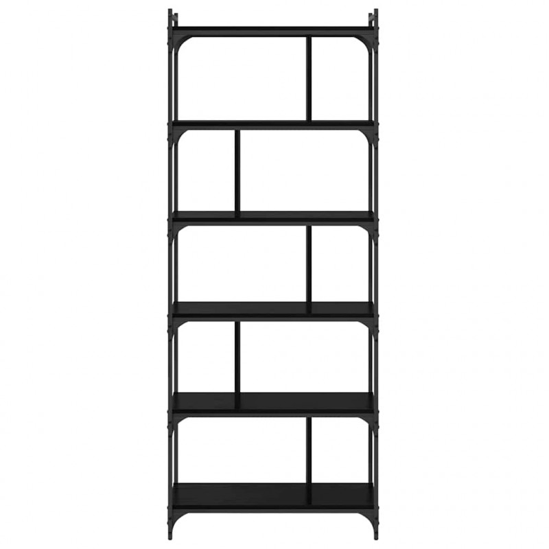 Półka na książki Czarny dąb 76 x 32 x 192 cm