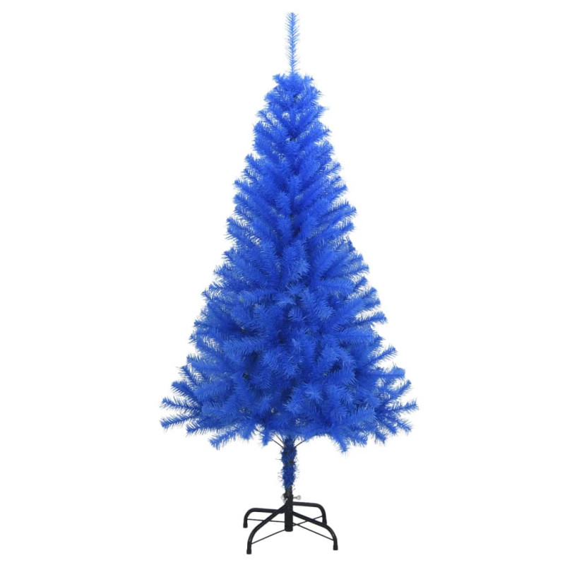 Sztuczna choinka ze stojakiem, niebieska, 150 cm, PVC