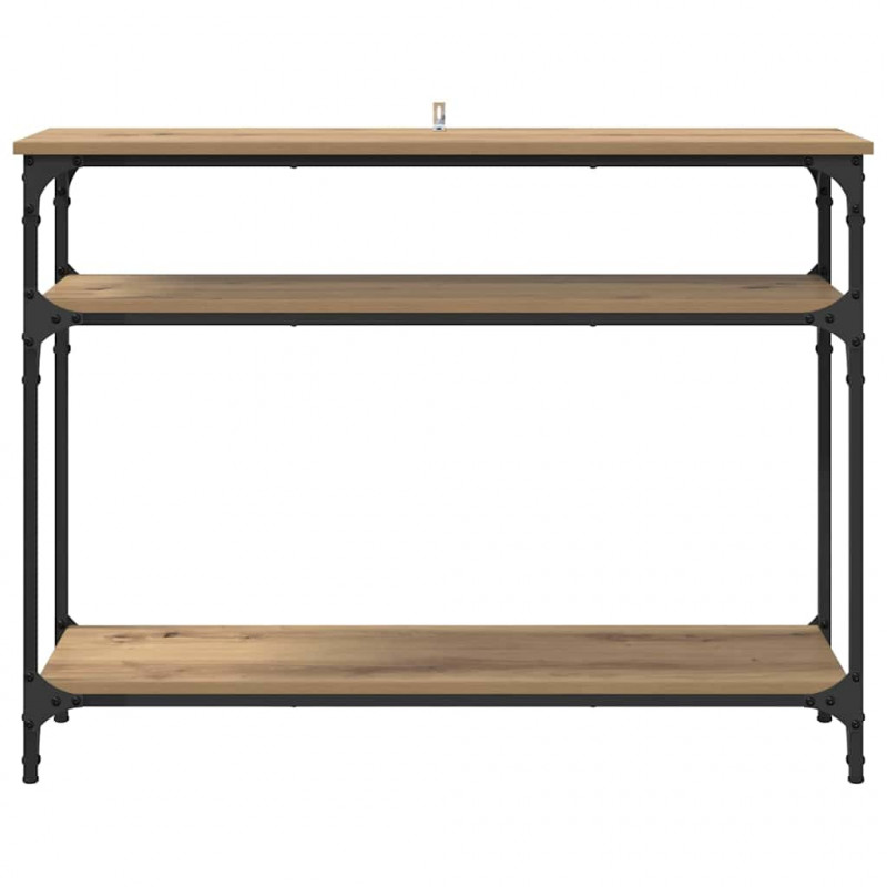 Konsola z półką Dąb rzemieślniczy 100 x 29 x 75 cm
