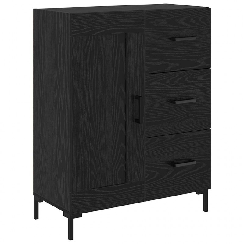 Bufet Czarny dąb 69.5 x 34 x 90 cm Materiał drewnopochodny