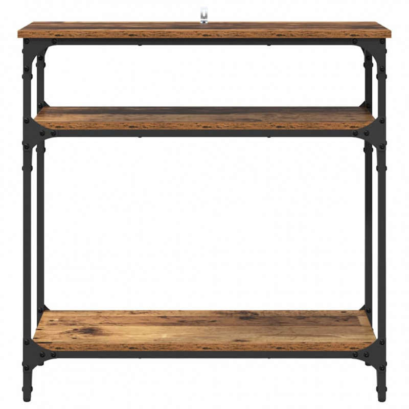 Konsola Stare drewno 75 x 29 x 75 cm Materiał drewnopochodny
