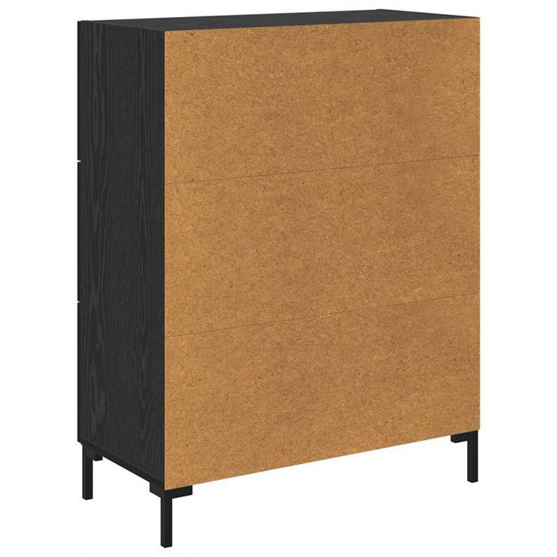 Bufet Czarny dąb 69.5 x 34 x 90 cm Materiał drewnopochodny