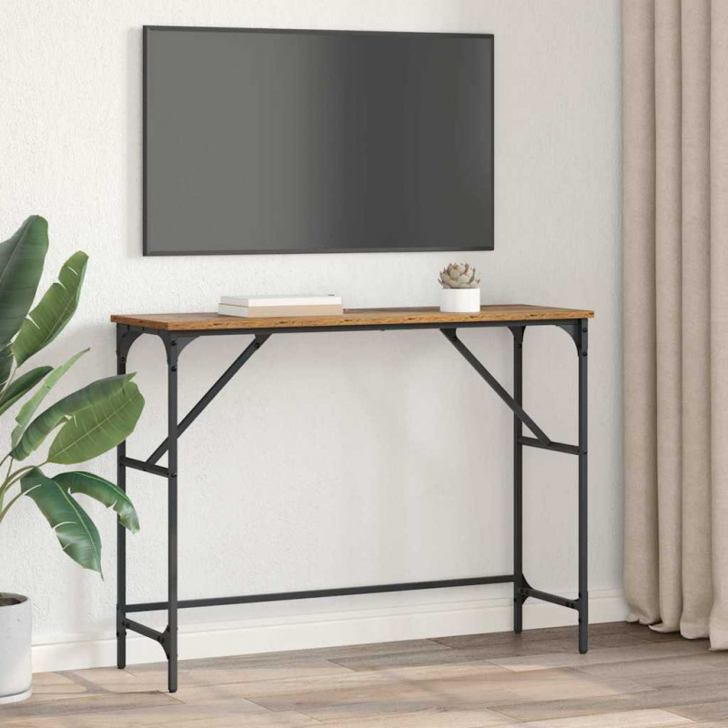 Konsola Stare drewno 100 x 32 x 75 cm Materiał drewnopochodny