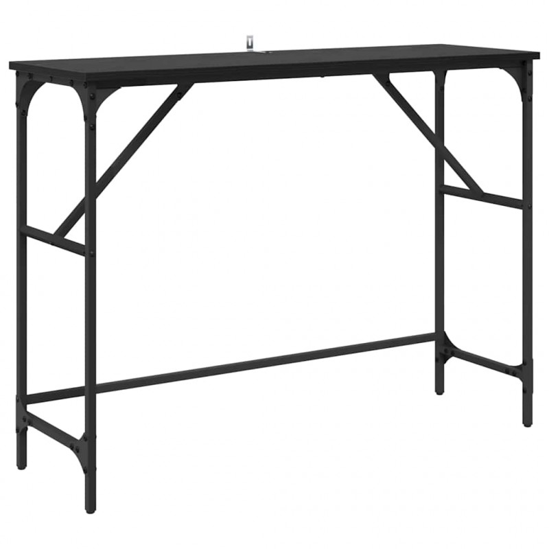 Konsola Czarny Dąb 100 x 32 x 75 cm Materiał drewnopochodny