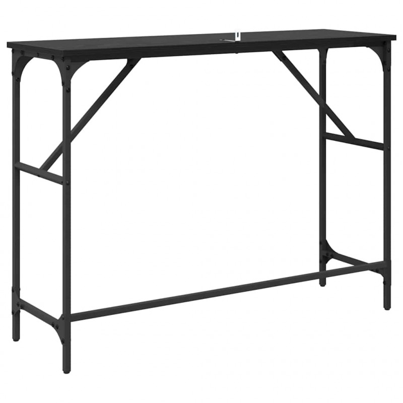 Konsola Czarny Dąb 100 x 32 x 75 cm Materiał drewnopochodny
