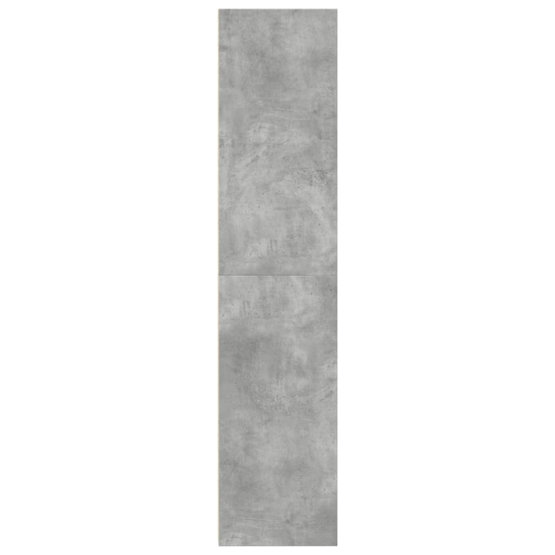 Wysoka szafka, szara, 30x41x185 cm, materiał drewnopochodny