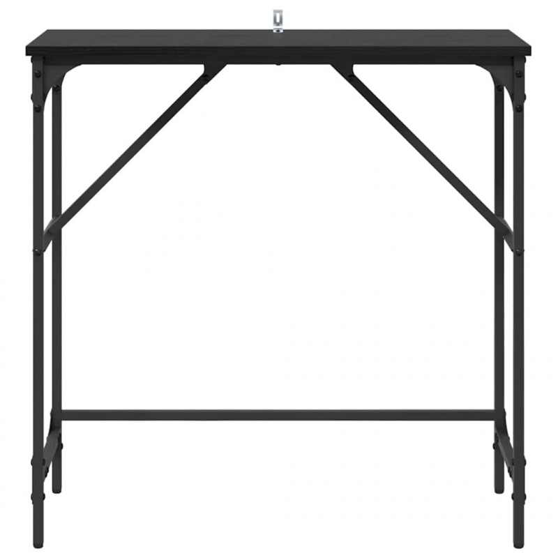 Konsola Czarny Dąb 75 x 32 x 75 cm Materiał drewnopochodny