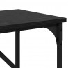 Konsola Czarny Dąb 75 x 32 x 75 cm Materiał drewnopochodny