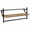Zestaw półek ściennych 6 pcs Dąb rzemieślniczy 100 x 25 x 30 cm