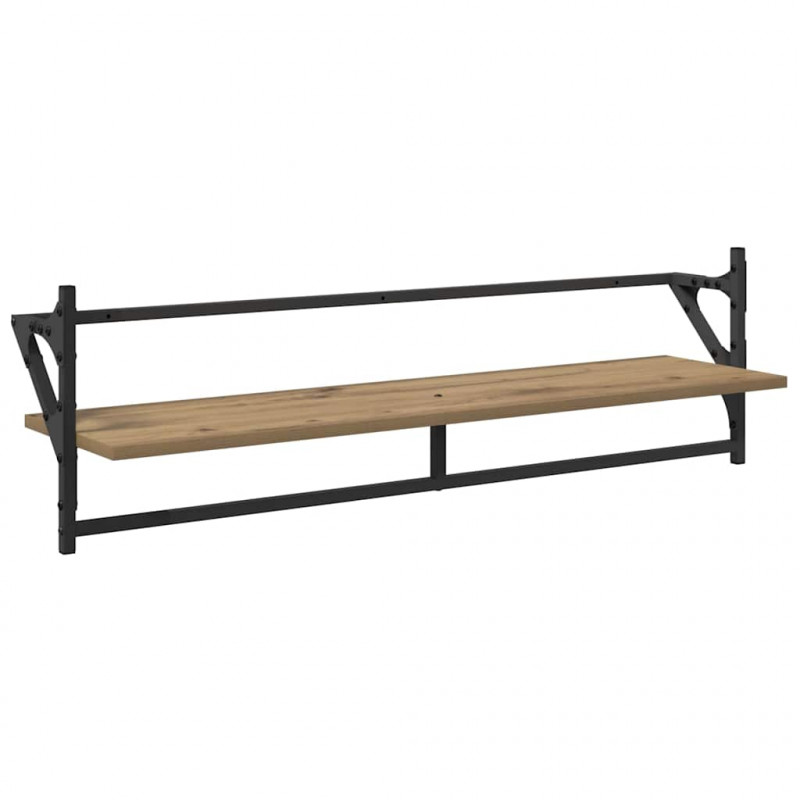 Zestaw półek ściennych 6 pcs Dąb rzemieślniczy 100 x 25 x 30 cm