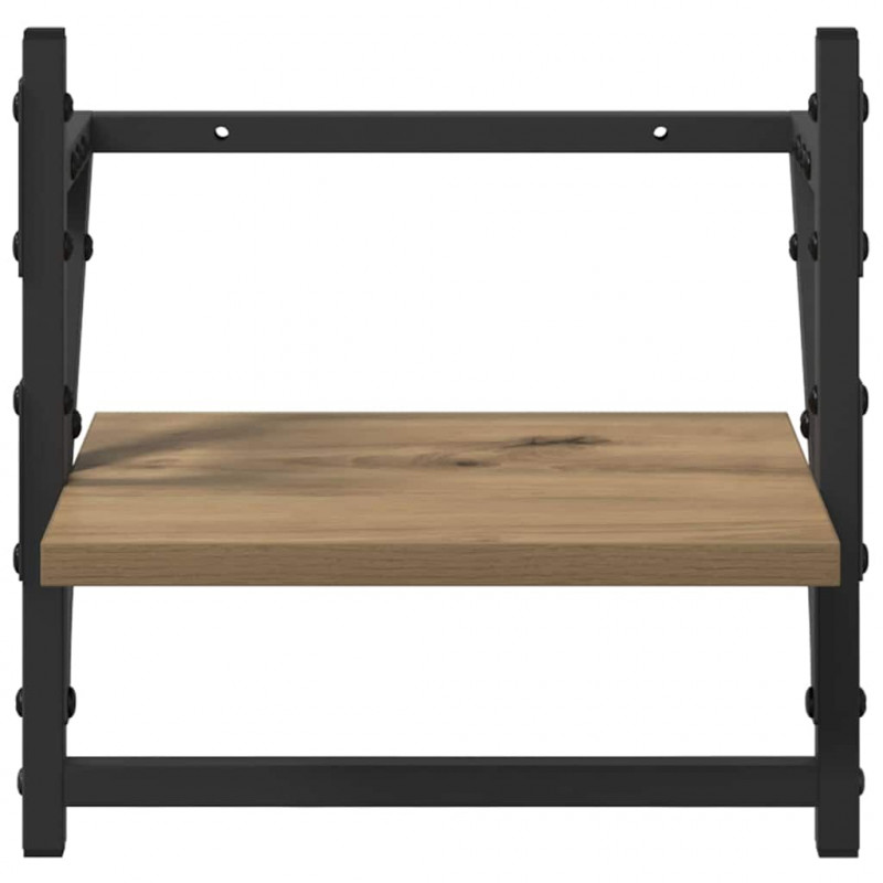 Zestaw półek ściennych 6 pcs Dąb rzemieślniczy 100 x 25 x 30 cm